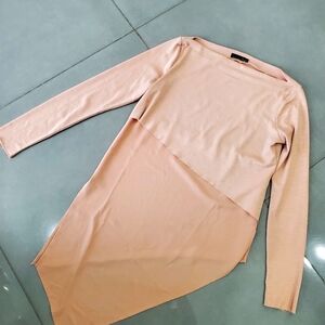 Zara brown long sleeve blouse Size S